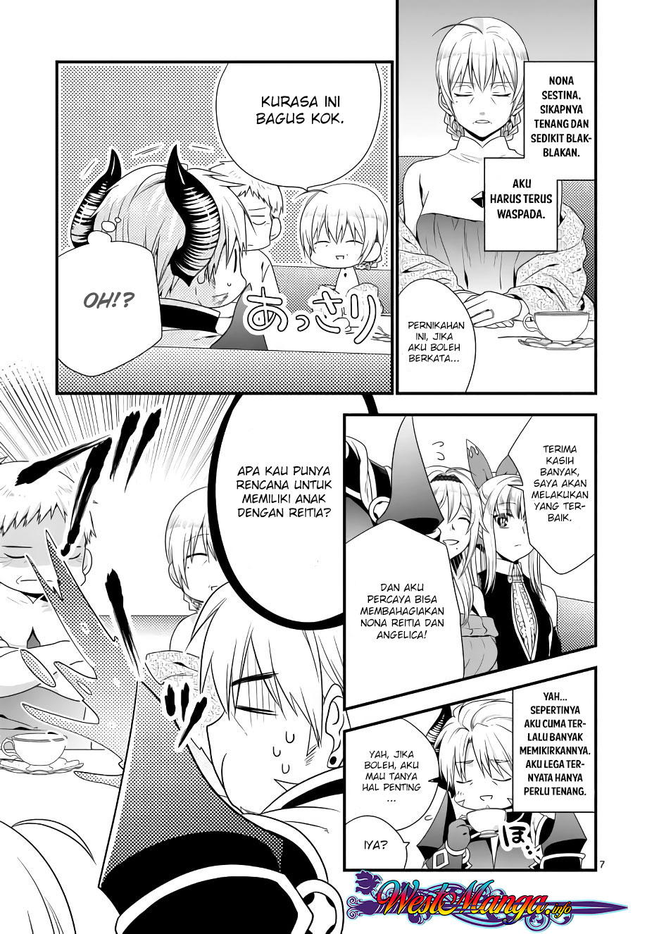 Maou desu Onna Yuusha no Hahaoya to Saikon Shita no de Onna Yuusha ga Giri no Musume ni Narimashita Chapter 08 Bahasa Indonesia