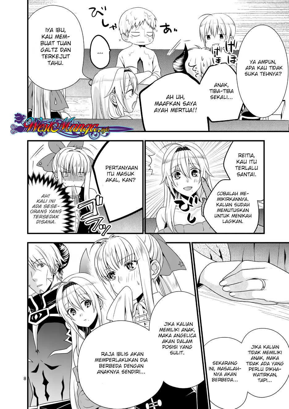 Maou desu Onna Yuusha no Hahaoya to Saikon Shita no de Onna Yuusha ga Giri no Musume ni Narimashita Chapter 08 Bahasa Indonesia