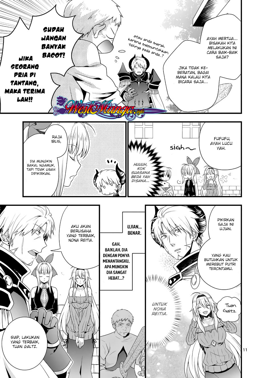 Maou desu Onna Yuusha no Hahaoya to Saikon Shita no de Onna Yuusha ga Giri no Musume ni Narimashita Chapter 08 Bahasa Indonesia