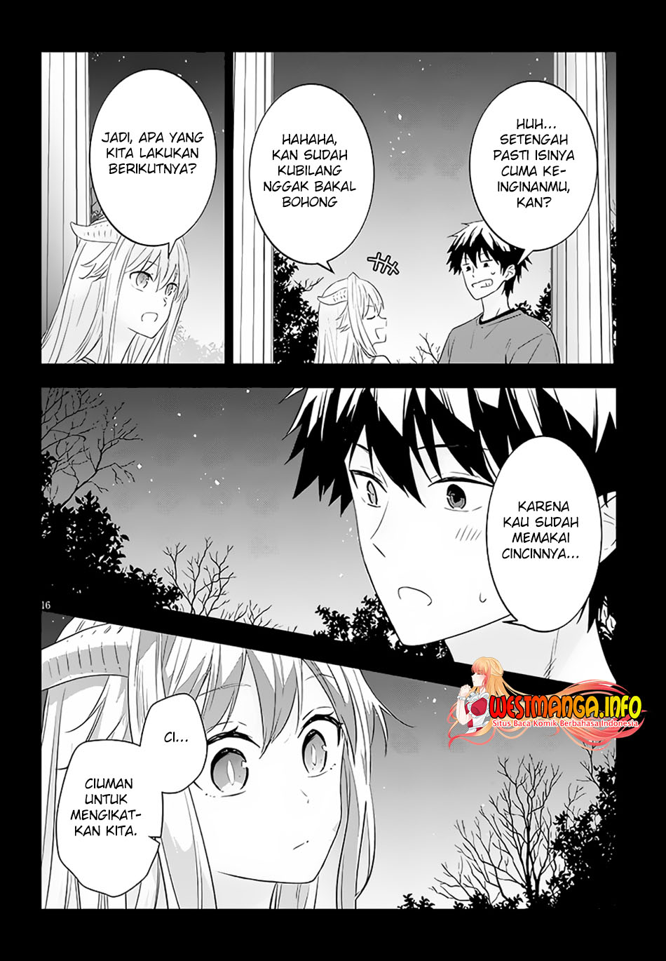 Maou ni Natte node – Dungeon Tsukutte Jingai Musume to Honobono suru Chapter 56.2 Bahasa Indonesia