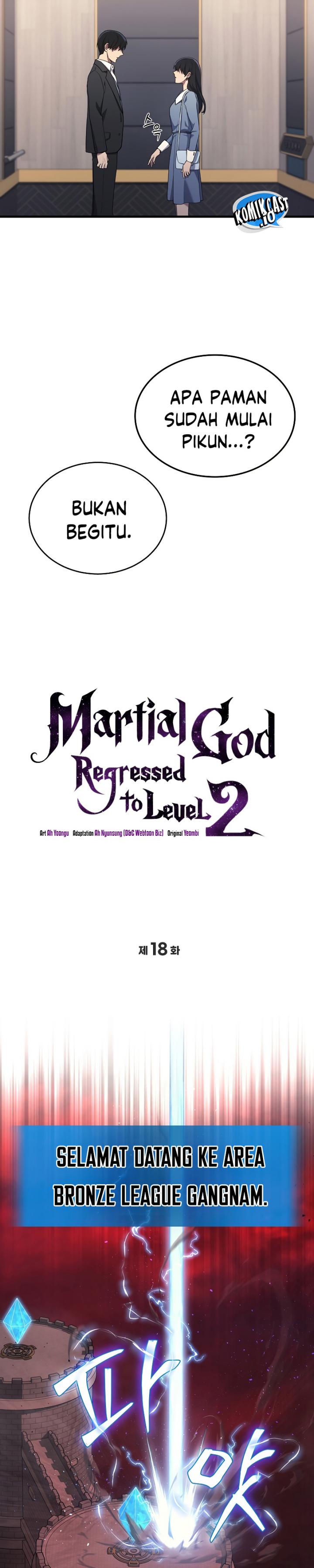 Martial God Regressed to Level 2 Chapter 18 Bahasa Indonesia