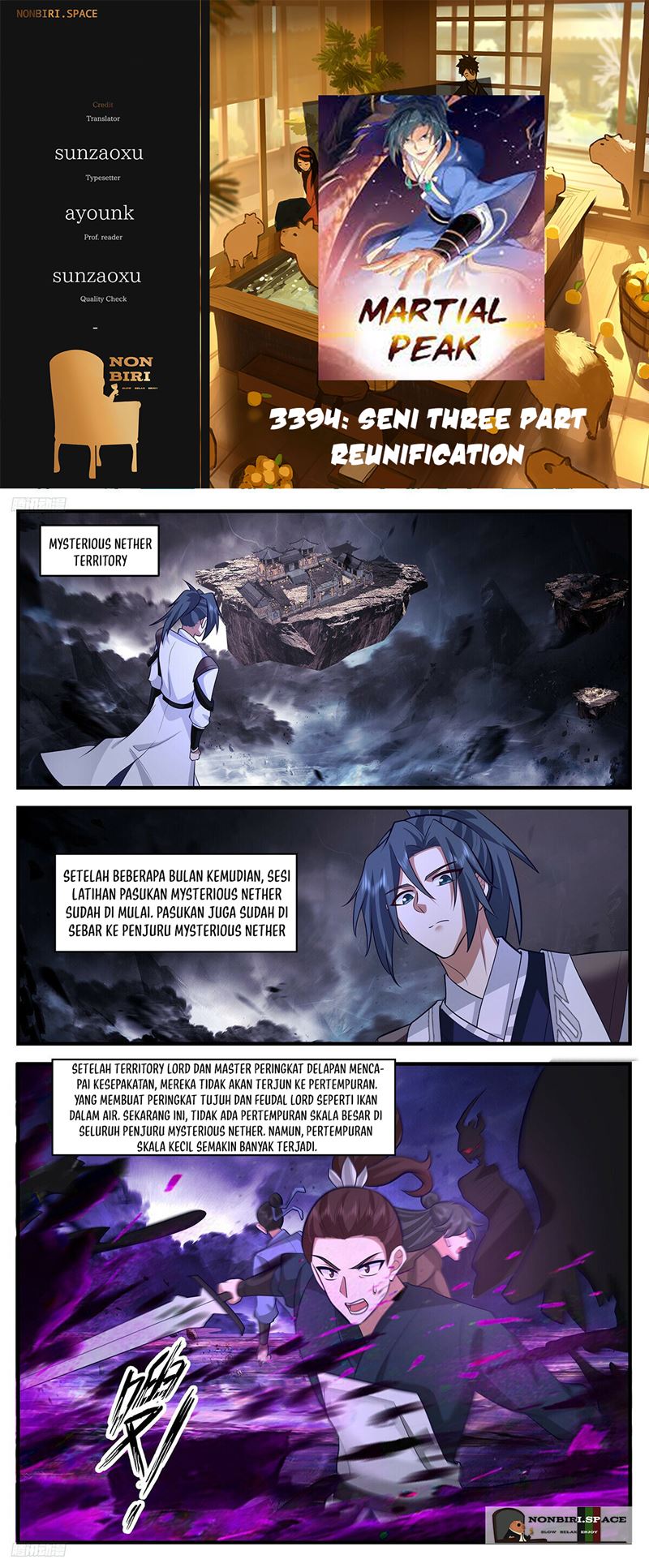 Martial Peak Chapter 3394 Bahasa Indonesia