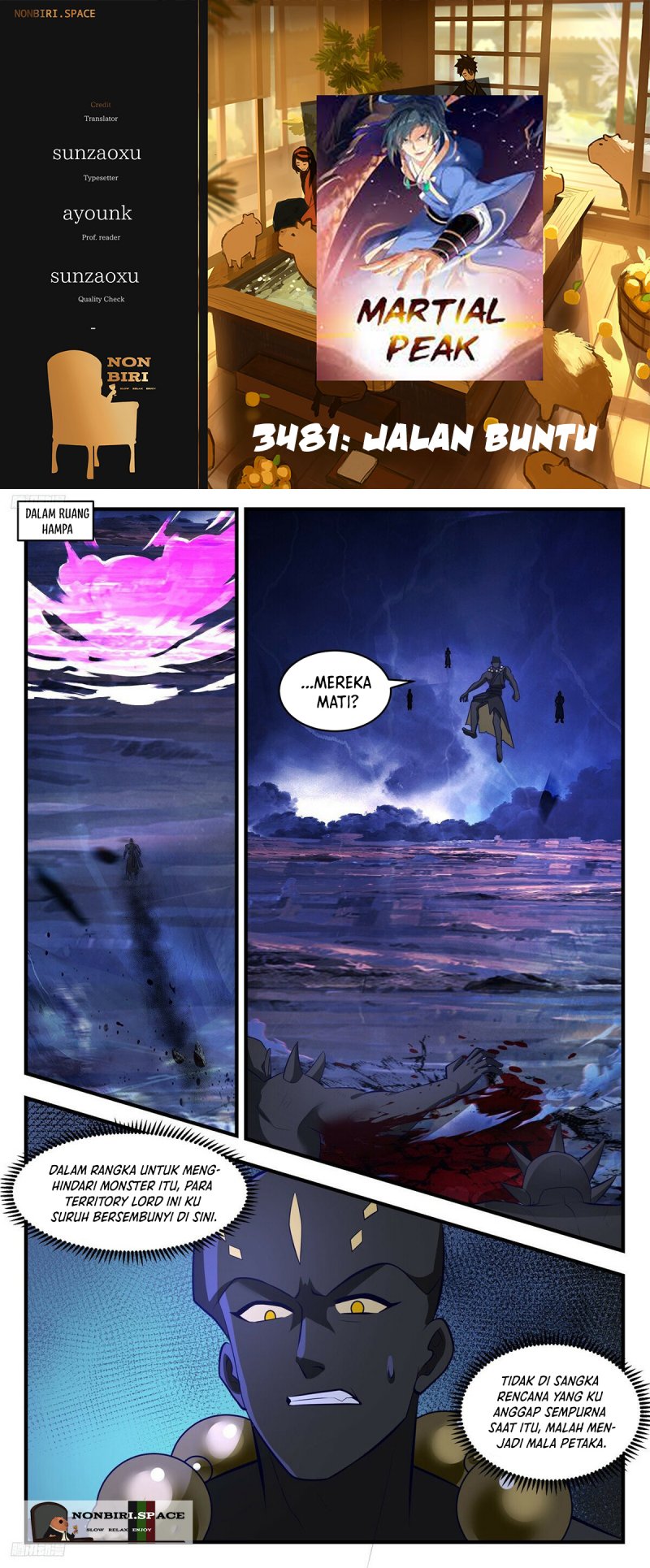 Martial Peak Chapter 3481 Bahasa Indonesia