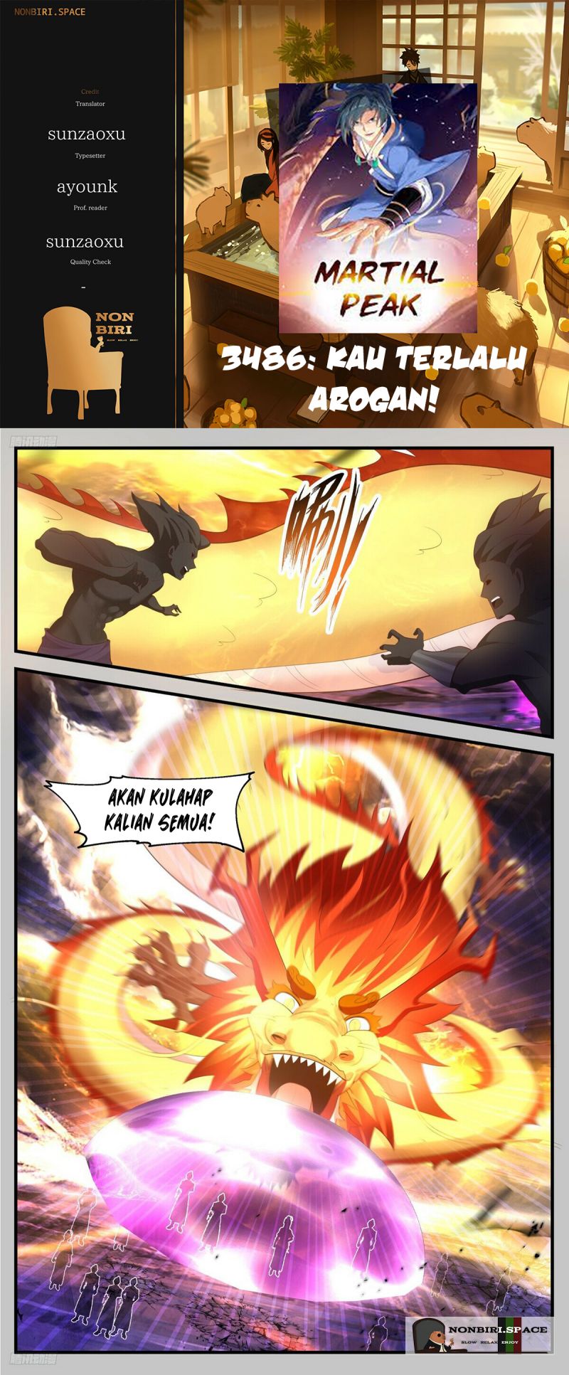 Martial Peak Chapter 3486 Bahasa Indonesia