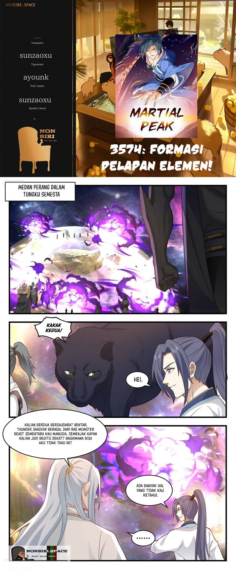 Martial Peak Chapter 3574 Bahasa Indonesia