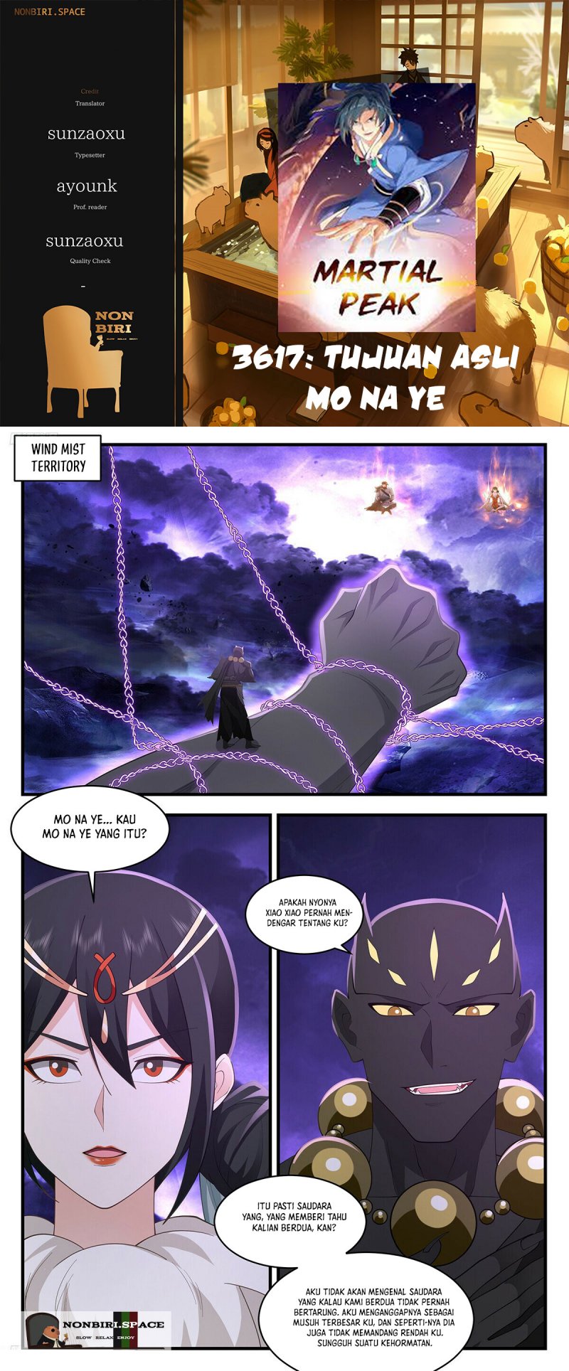 Martial Peak Chapter 3617 Bahasa Indonesia