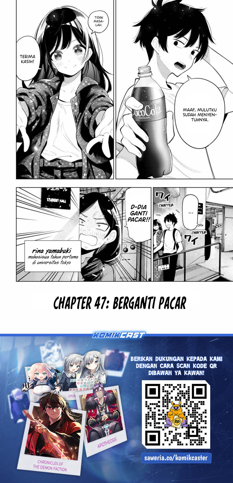 Mayonaka Heart Tune Chapter 47 Bahasa Indonesia