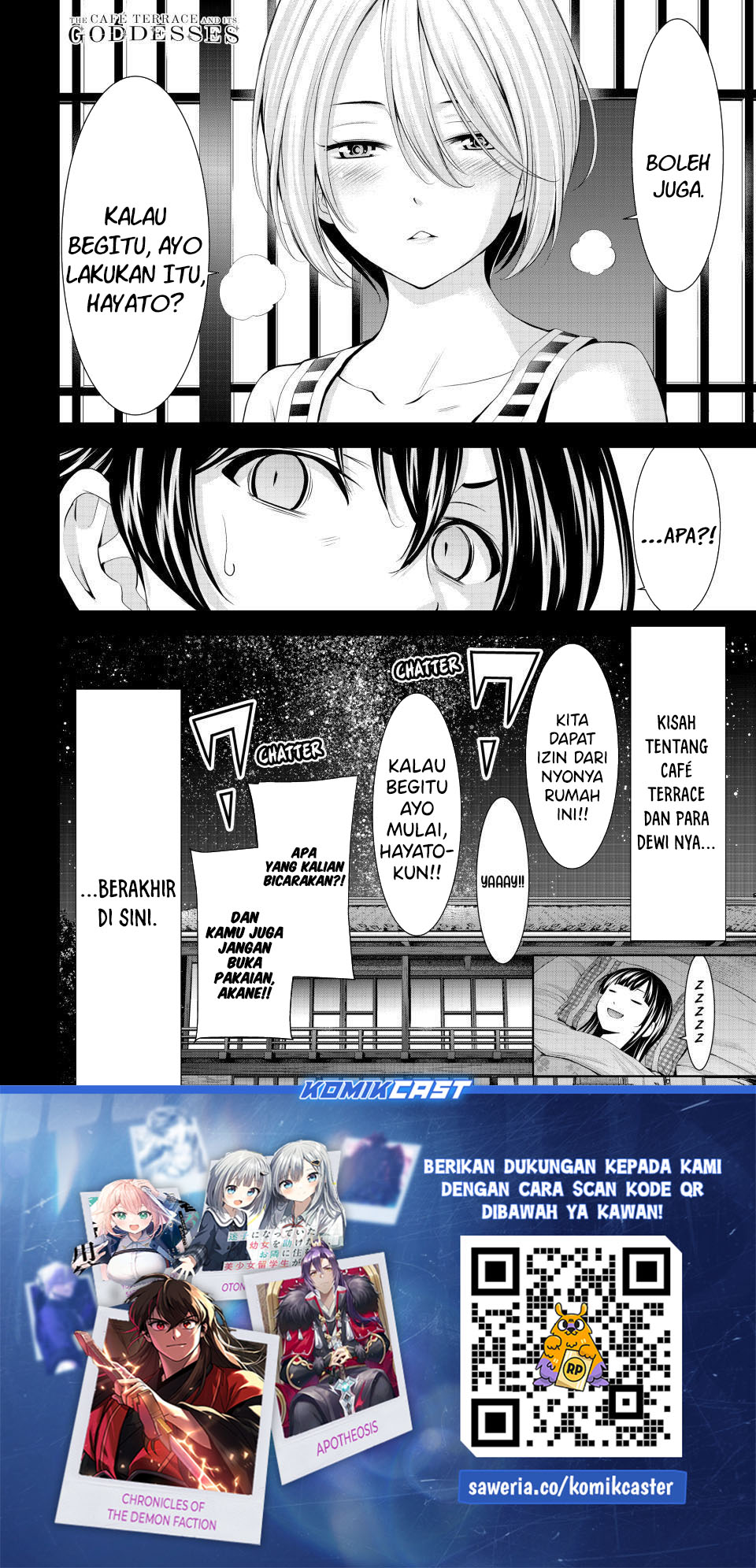 Megami no Kafeterasu (Goddess Café Terrace) Chapter 217 Bahasa Indonesia