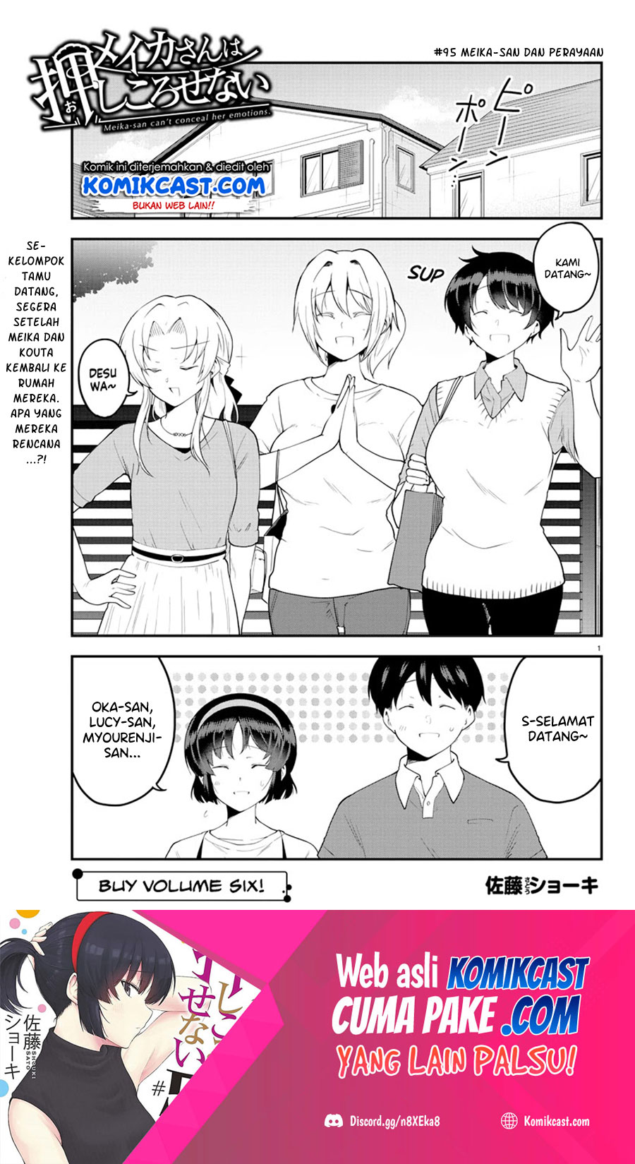 Meika-san Can’t Conceal Her Emotions Chapter 95 Bahasa Indonesia