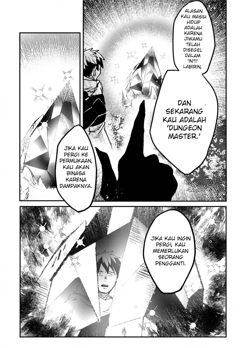 Meikyuu Gurashi no Boukensha wa Dungeon Master wo Yametai Chapter 01 Bahasa Indonesia