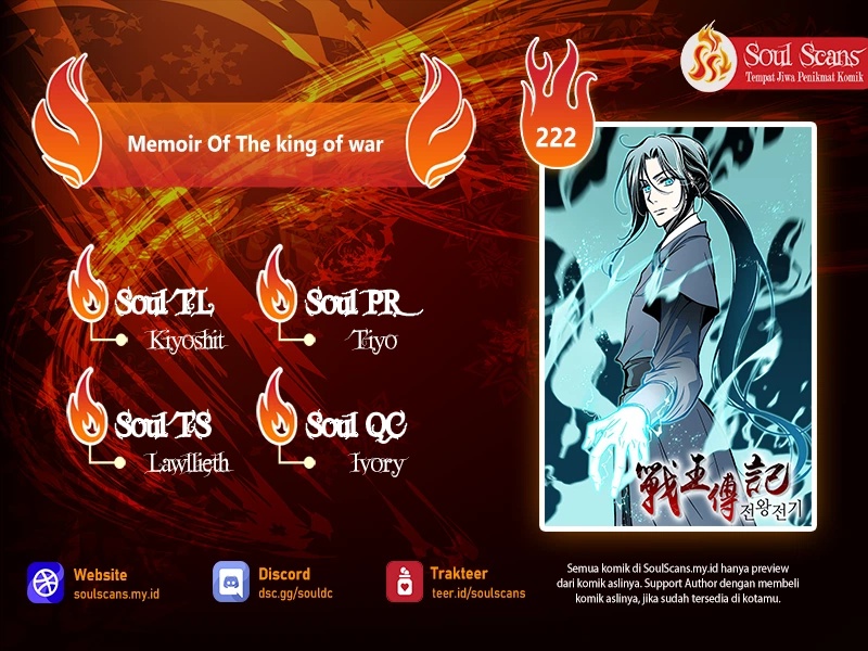 Memoir Of The King Of War Chapter 222 Bahasa Indonesia