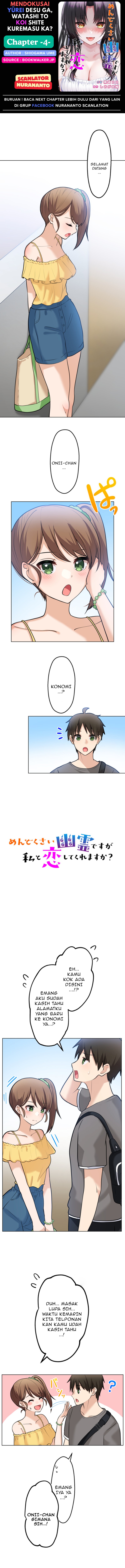 Mendokusai Yūrei desu ga, Watashi to Koi shite Kuremasu ka? Chapter 04 Bahasa Indonesia