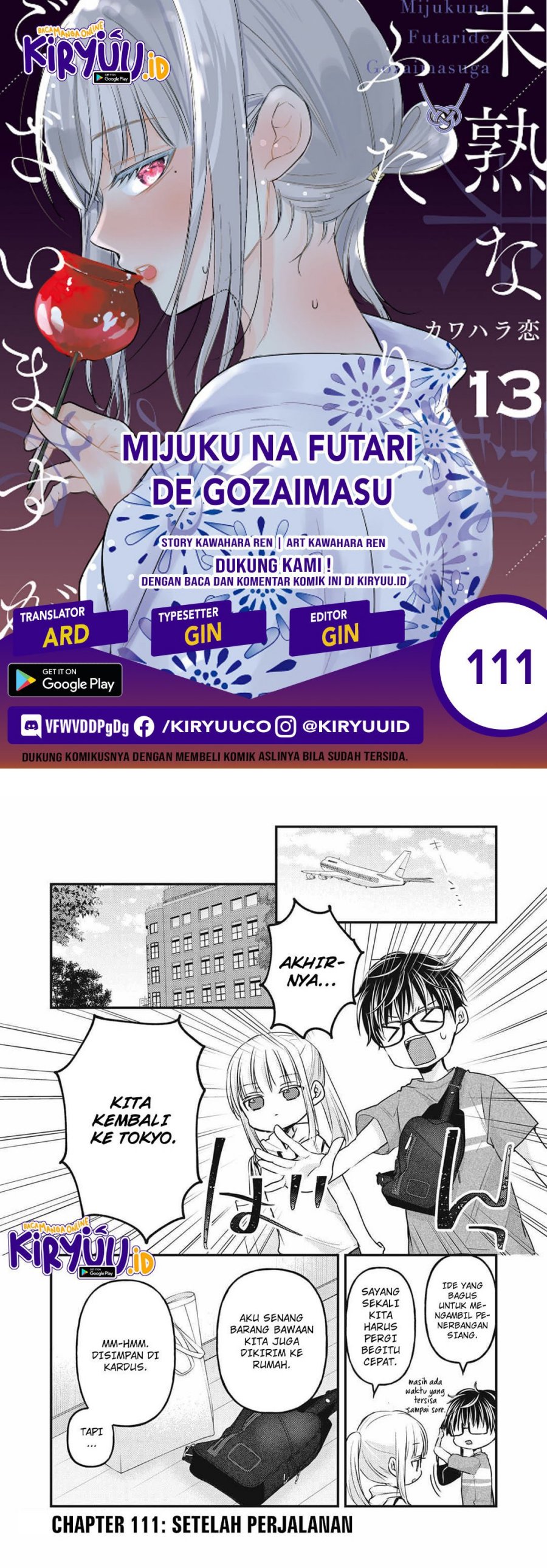 Mijuku na Futari de Gozaimasu ga Chapter 111 Bahasa Indonesia