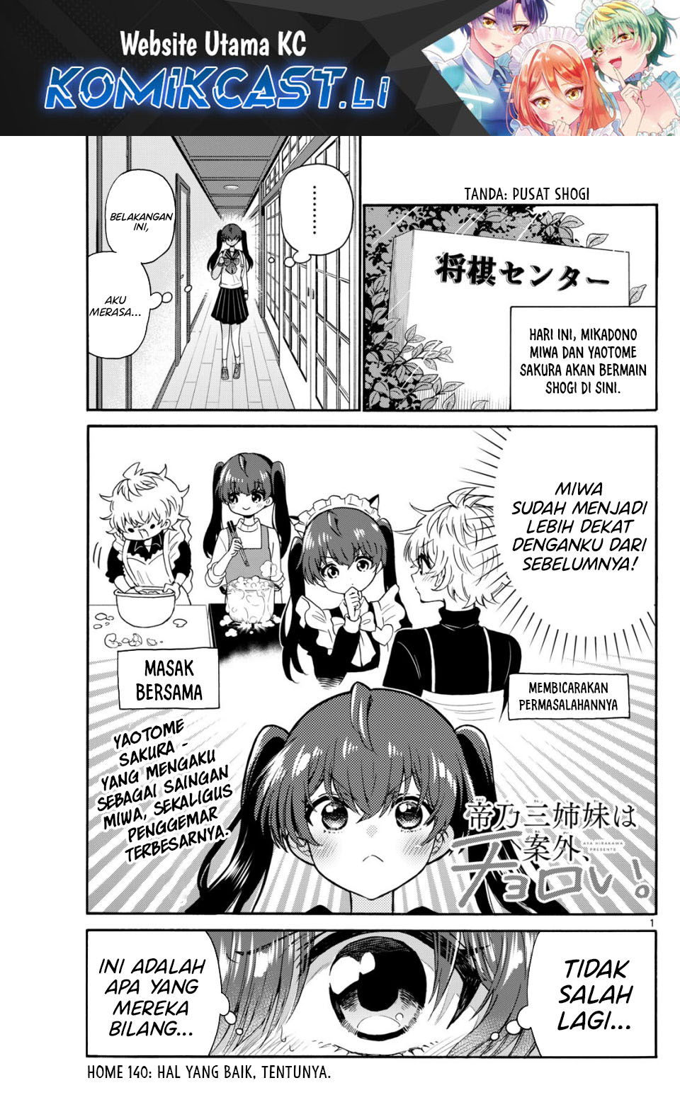Mikadono Sanshimai wa Angai, Choroi Chapter 140 Bahasa Indonesia