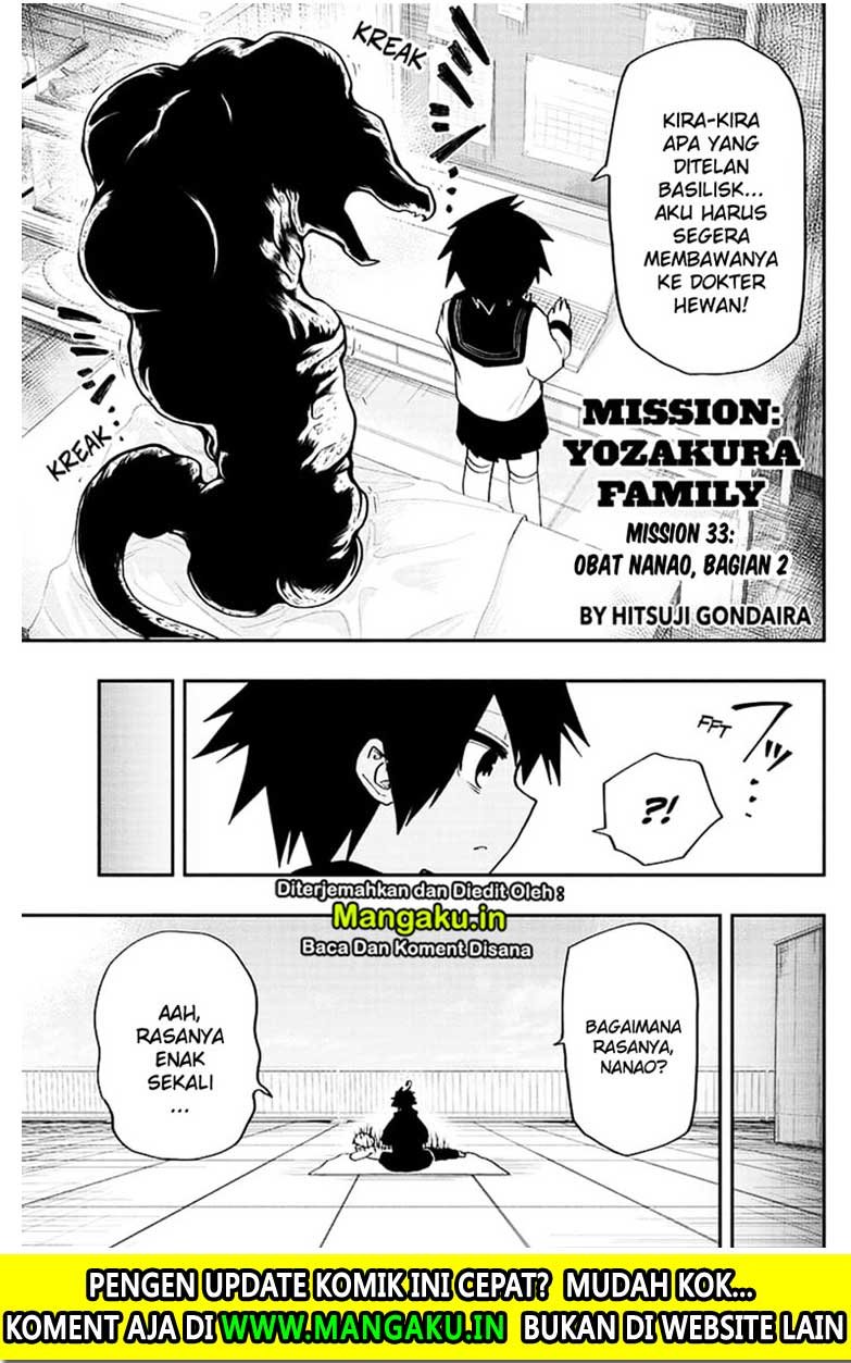 Mission: Yozakura Family Chapter 33 Bahasa Indonesia