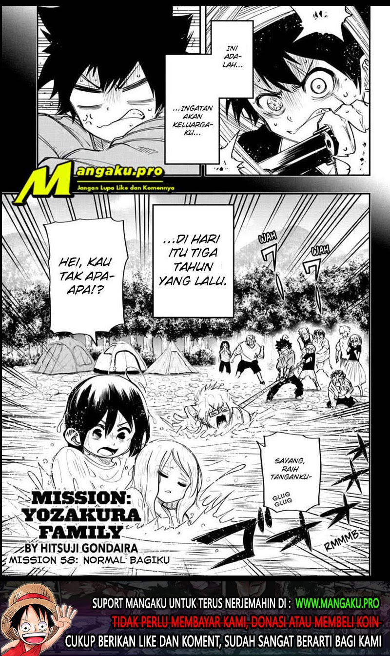 Mission: Yozakura Family Chapter 58 Bahasa Indonesia