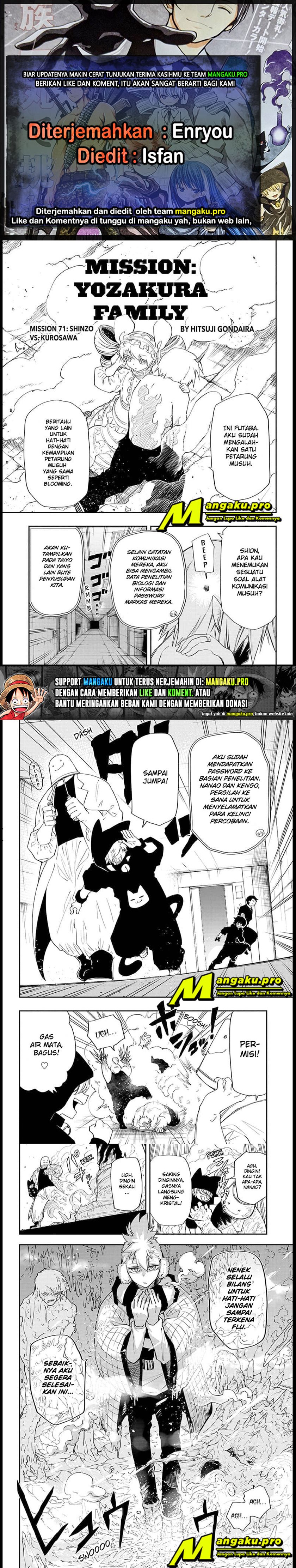 Dilarang COPAS - situs resmi www.mangacanblog.com - Komik mission yozakura family 071 - chapter 71 72 Indonesia mission yozakura family 071 - chapter 71 Terbaru 0|Baca Manga Komik Indonesia|Mangacan