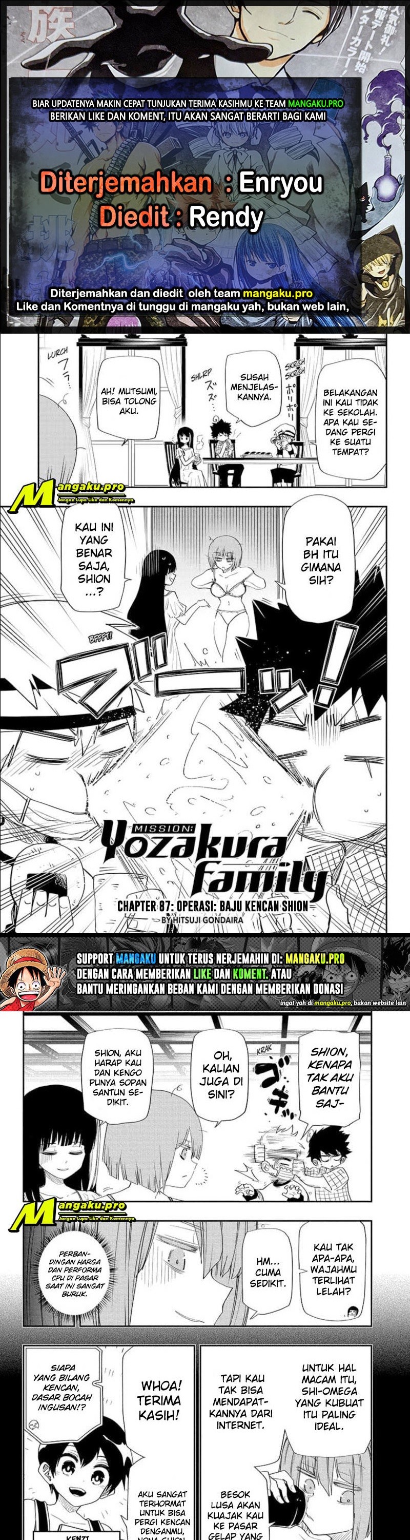 Dilarang COPAS - situs resmi www.mangacanblog.com - Komik mission yozakura family 087 - chapter 87 88 Indonesia mission yozakura family 087 - chapter 87 Terbaru 0|Baca Manga Komik Indonesia|Mangacan