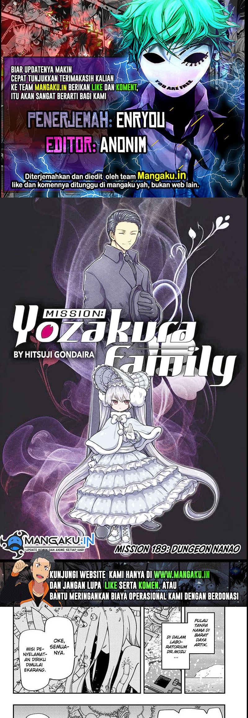 Dilarang COPAS - situs resmi www.mangacanblog.com - Komik mission yozakura family 189 - chapter 189 190 Indonesia mission yozakura family 189 - chapter 189 Terbaru 0|Baca Manga Komik Indonesia|Mangacan