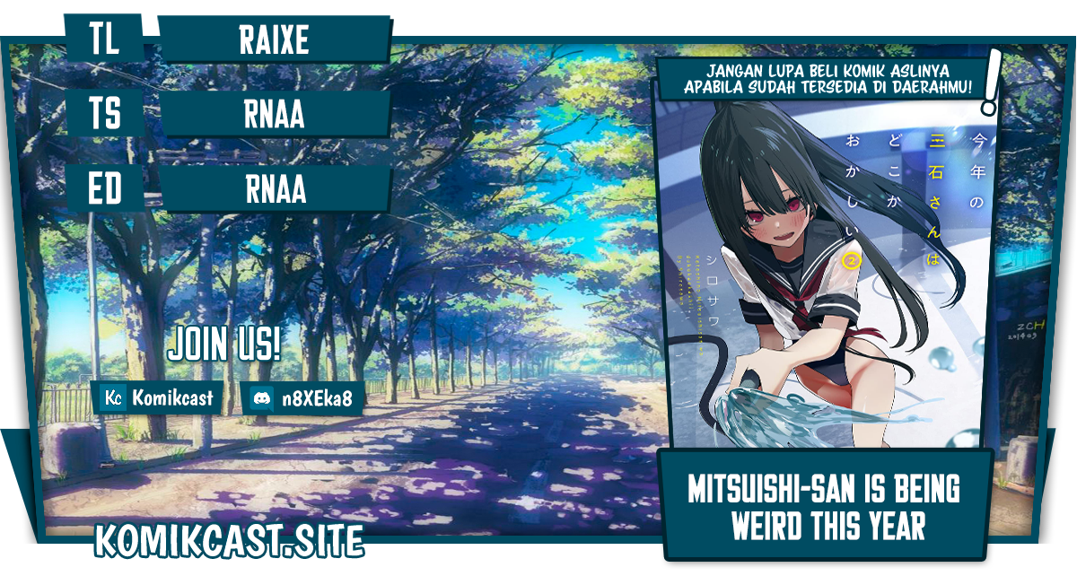 Mitsuishi-san is Being Weird This Year Chapter 20 Bahasa Indonesia
