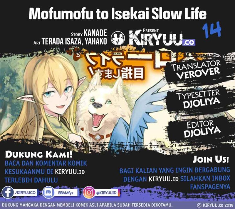 Mofumofu to Isekai Slow Life o Mezashimasu! Chapter 14 Bahasa Indonesia
