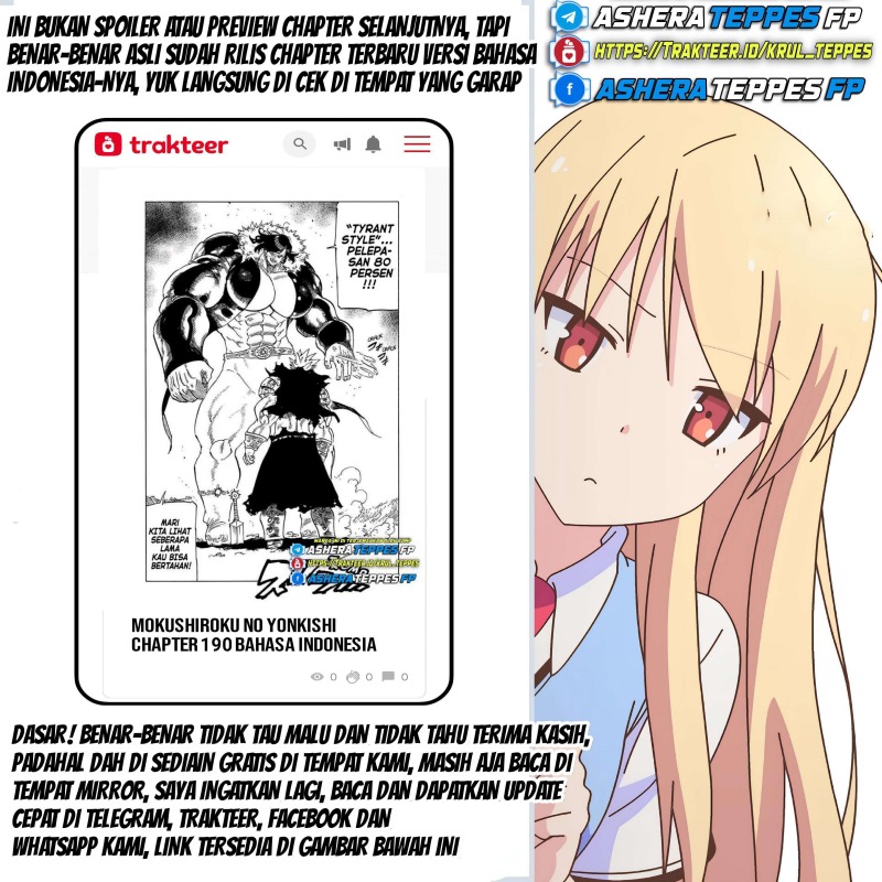 Dilarang COPAS - situs resmi www.mangacanblog.com - Komik mokushiroku no yonkishi 185 - chapter 185 186 Indonesia mokushiroku no yonkishi 185 - chapter 185 Terbaru 22|Baca Manga Komik Indonesia|Mangacan