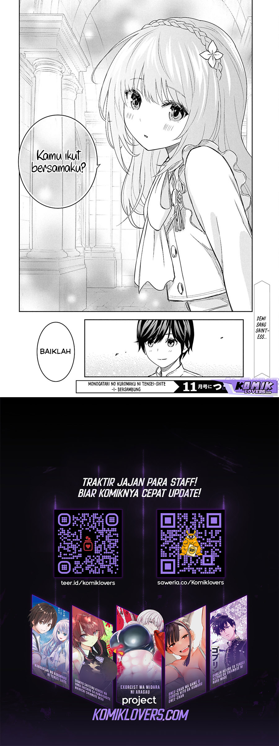 Monogatari no Kuromaku ni Tensei shite Chapter 23 Bahasa Indonesia