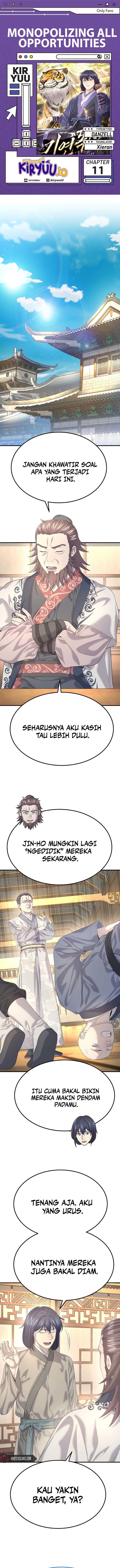 Monopolizing All Opportunities Chapter 11 Bahasa Indonesia