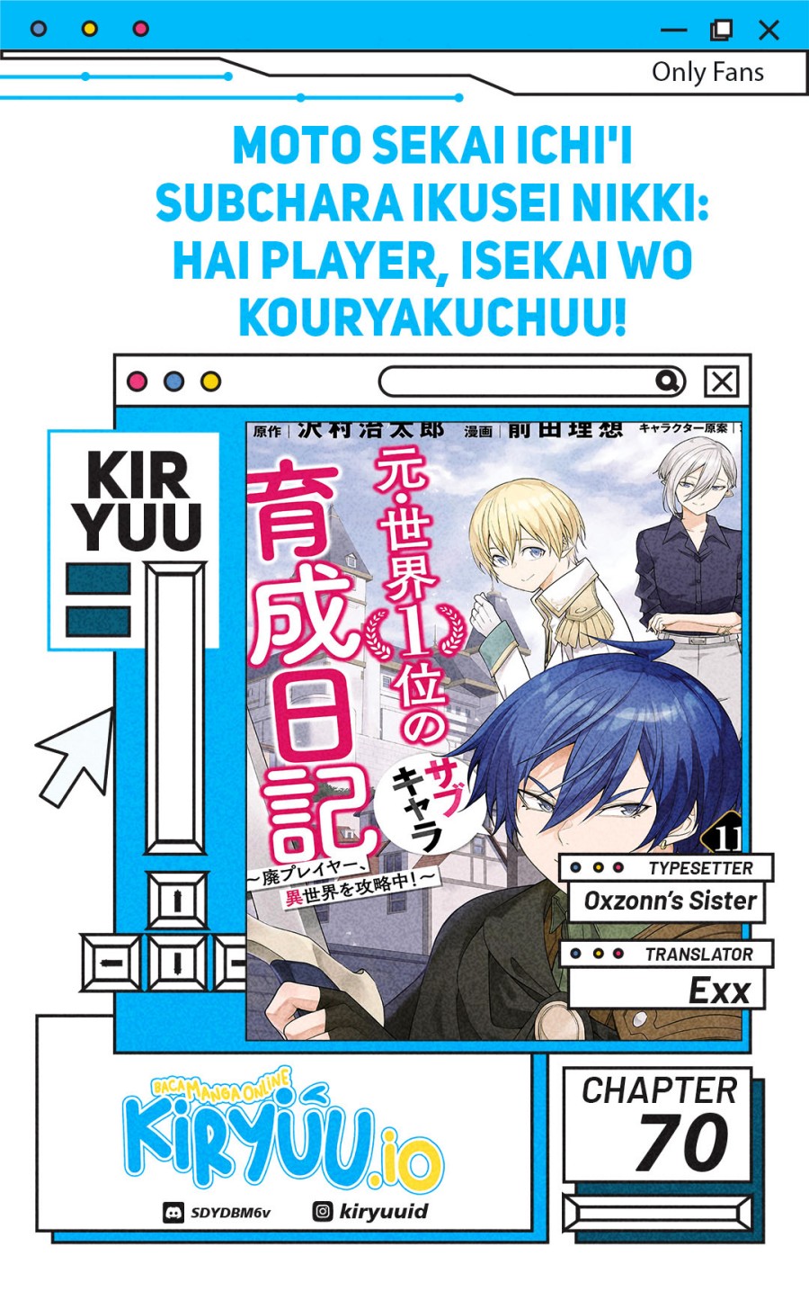 Moto Sekai Ichi’i Subchara Ikusei Nikki: Hai Player Isekai wo Kouryakuchuu! chapter 70