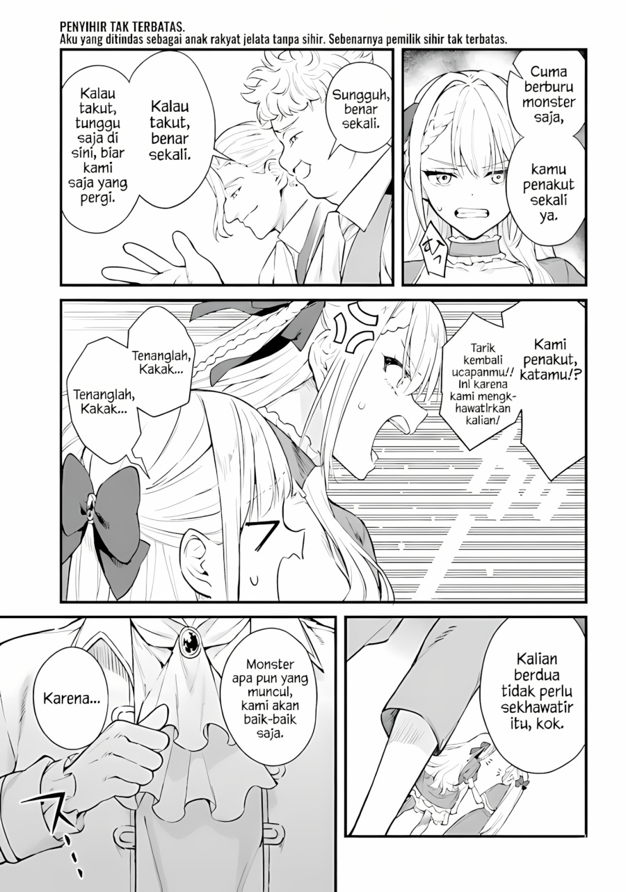 Mugen no Majutsu Shi Maryoku Nashi de Heimin no Ko to Hakugai Sareta Ore. Jitsuha Mugen no Maryoku Mochi  Chapter 01 Bahasa Indonesia