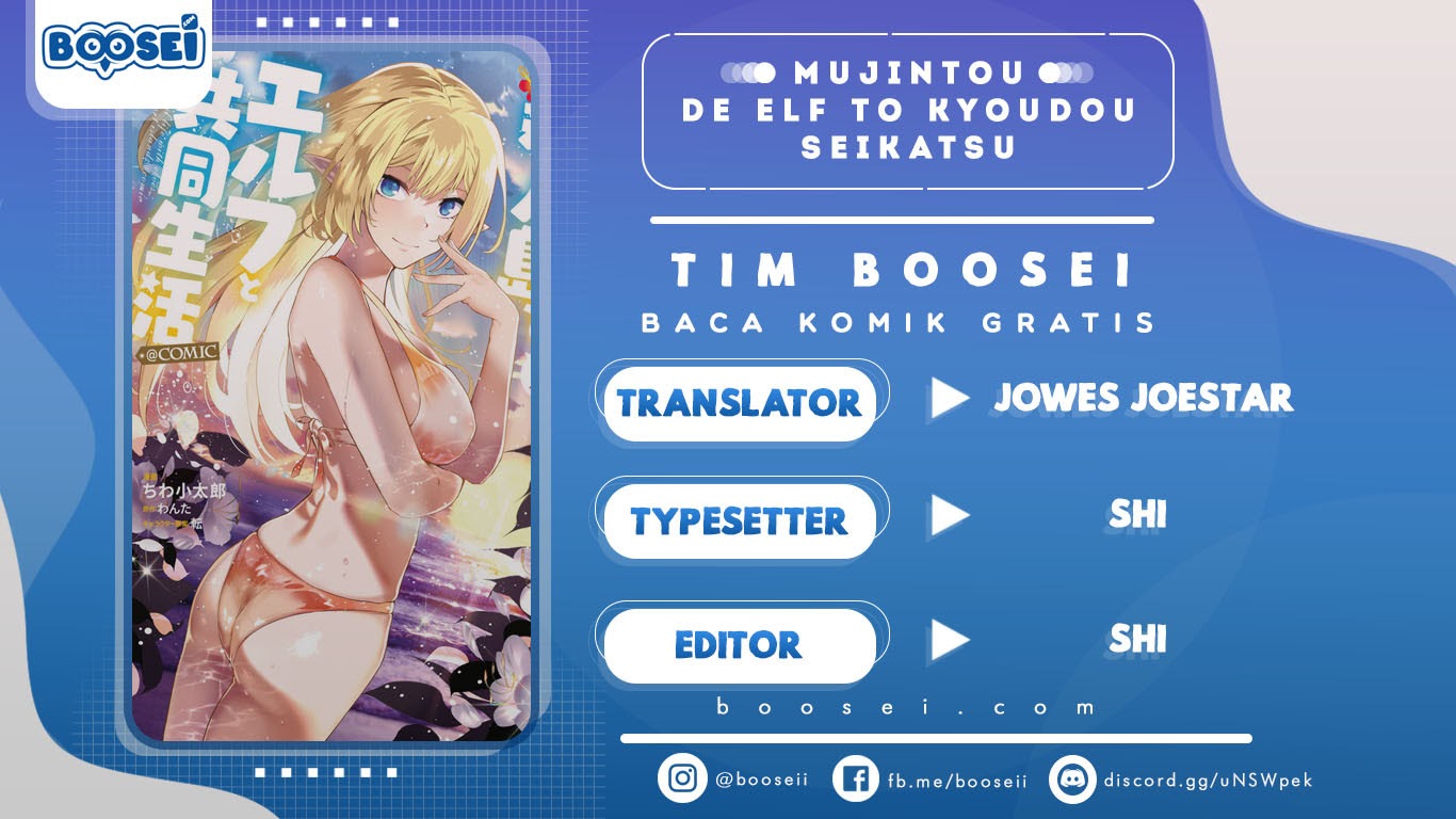 Mujintou De Elf to Kyoudou Seikatsu Chapter 03.2 Bahasa Indonesia