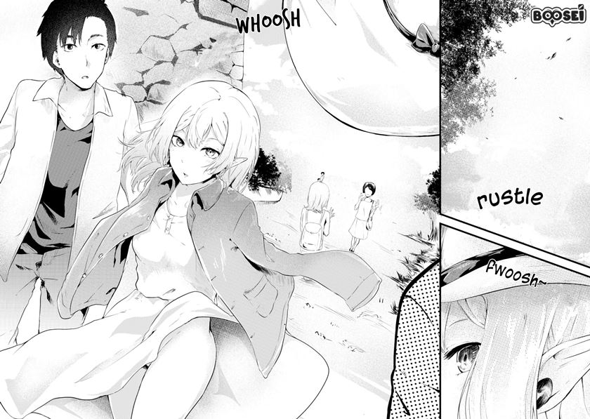 Mujintou De Elf to Kyoudou Seikatsu Chapter 03.2 Bahasa Indonesia