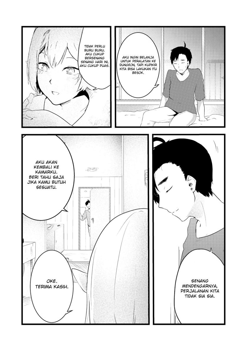 Mujintou De Elf to Kyoudou Seikatsu Chapter 03.2 Bahasa Indonesia