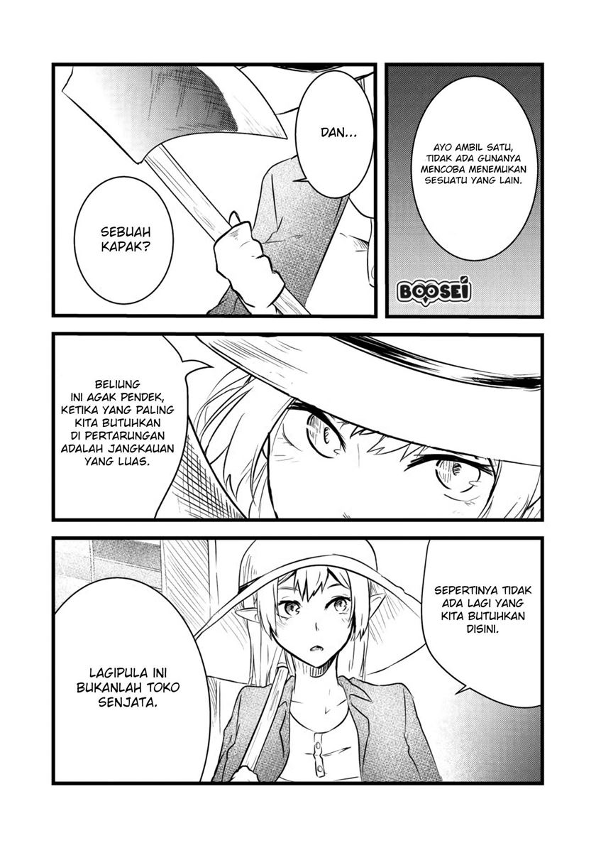 Mujintou De Elf to Kyoudou Seikatsu Chapter 03.2 Bahasa Indonesia