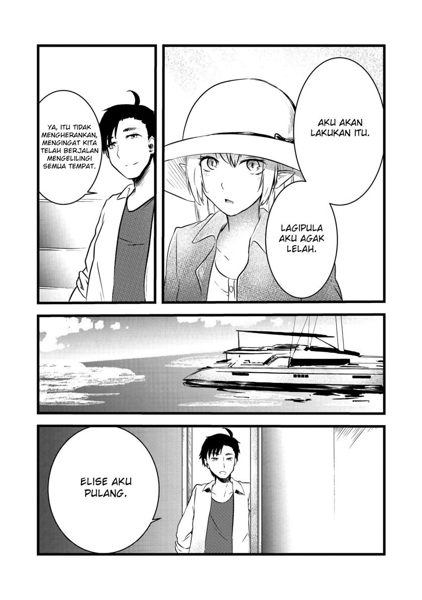 Mujintou De Elf to Kyoudou Seikatsu Chapter 03.2 Bahasa Indonesia