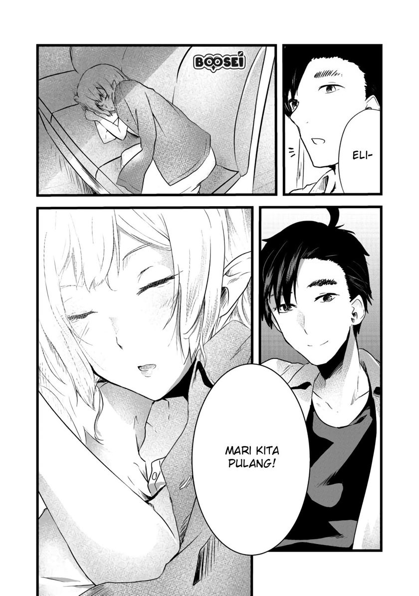 Mujintou De Elf to Kyoudou Seikatsu Chapter 03.2 Bahasa Indonesia