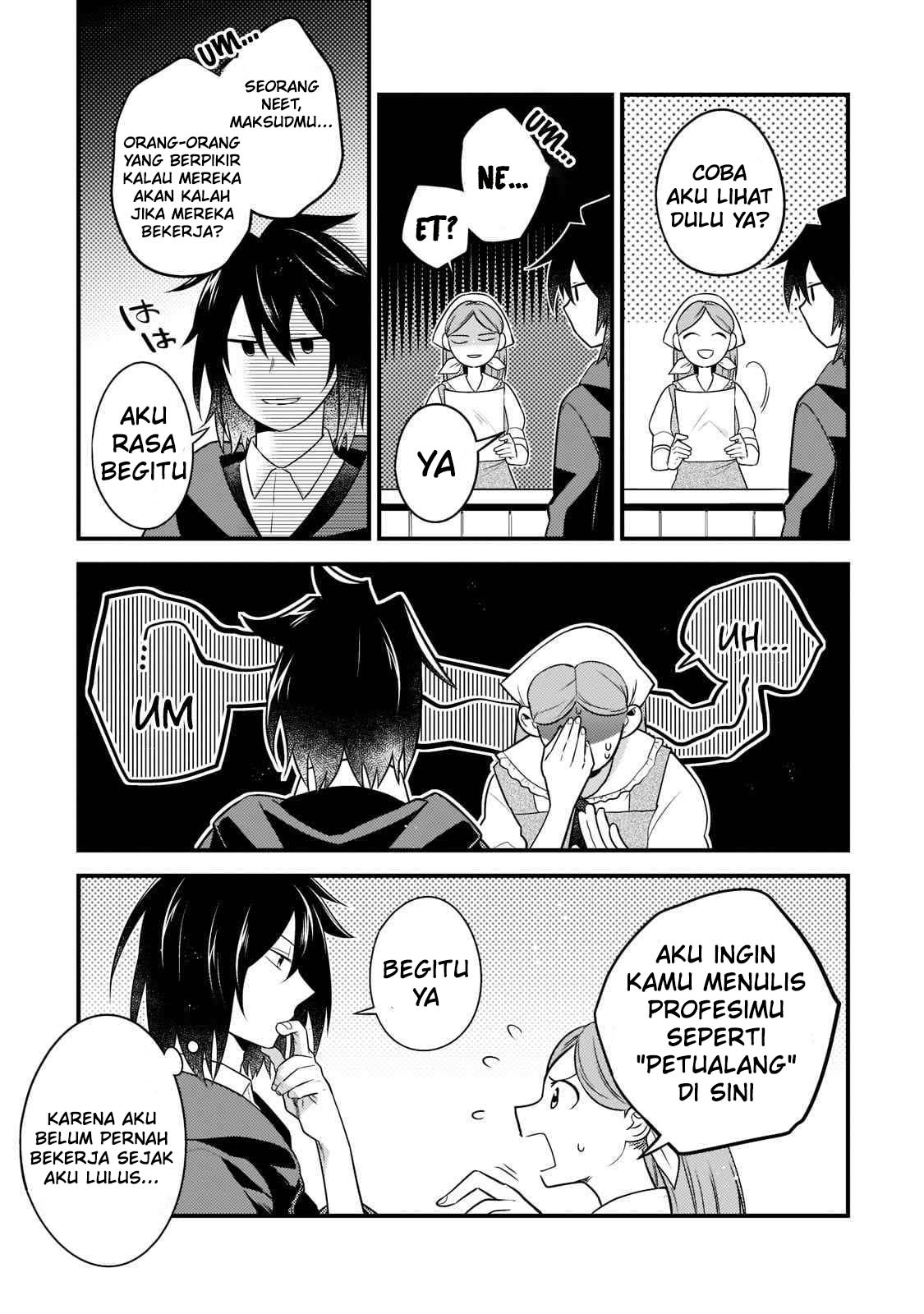 Mukiryoku Neet na Moto Shindou, Boukensha ni naru chapter 2