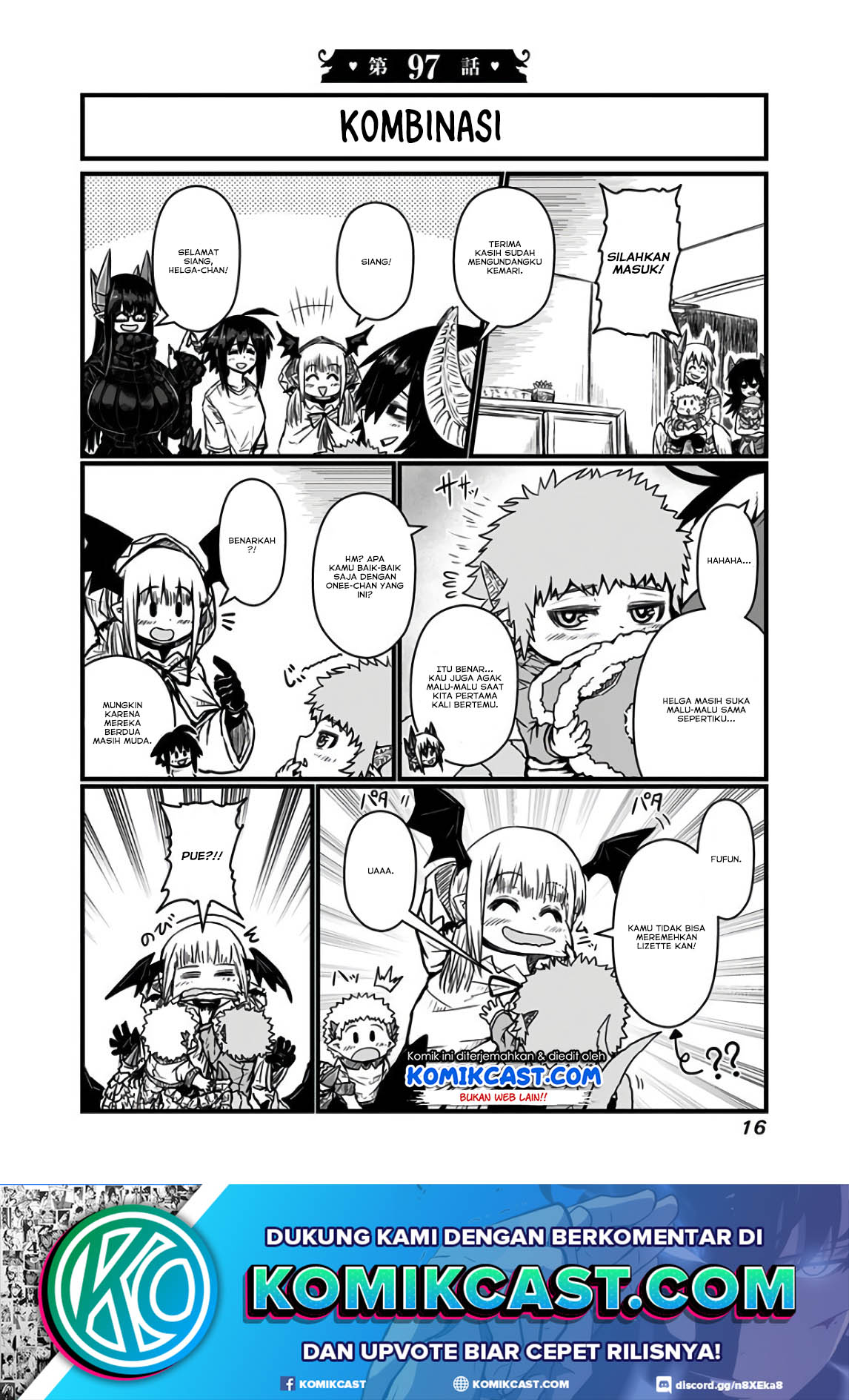 Musuko ga Kawaikute Shikataganai Mazoku no Hahaoya Chapter 97 Bahasa Indonesia