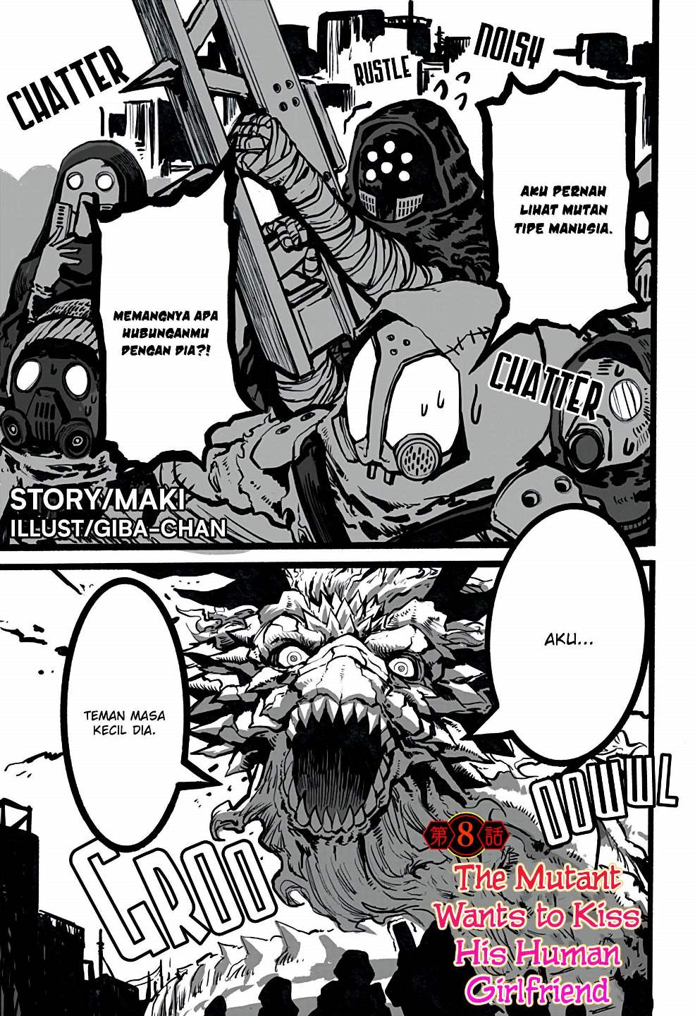 Mutant wa Ningen no Kanojo to Kisu ga Shitai Chapter 08 Bahasa Indonesia