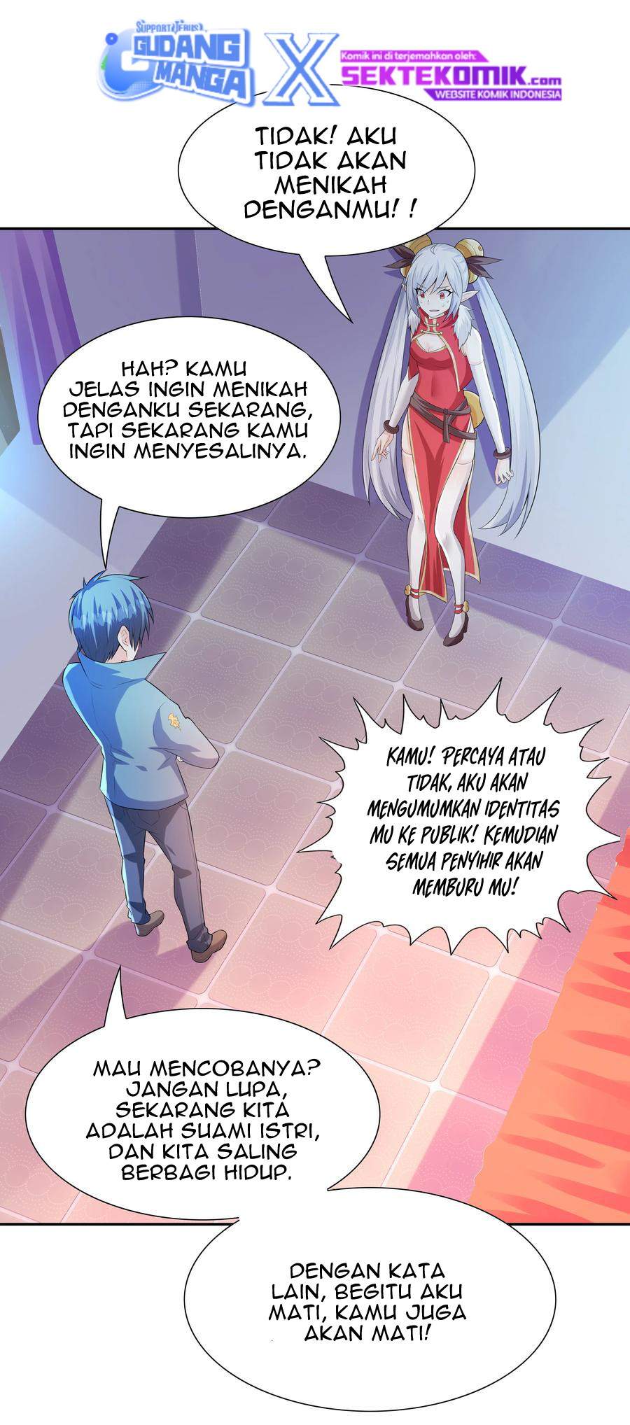 My Harem Is Entirely Female Demon Villains Chapter 15 Bahasa Indonesia