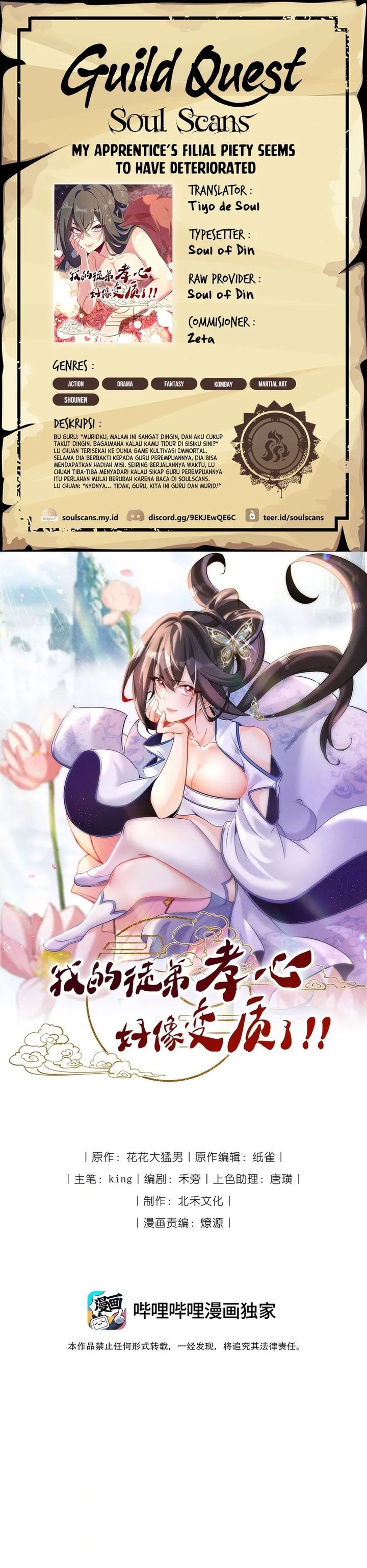 My Apprentice’s Filial Piety Seems To Have Deteriorated Chapter 50 Bahasa Indonesia