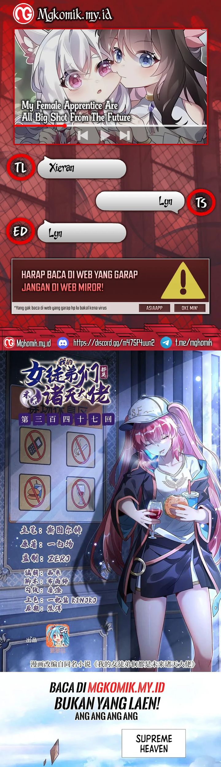 My Female Apprentices Are All Big Shots From the Future Chapter 347 Bahasa Indonesia