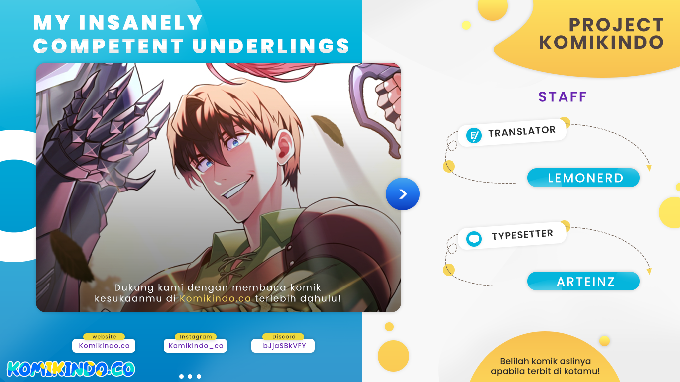 My Insanely Competent Underlings Chapter 18 Bahasa Indonesia