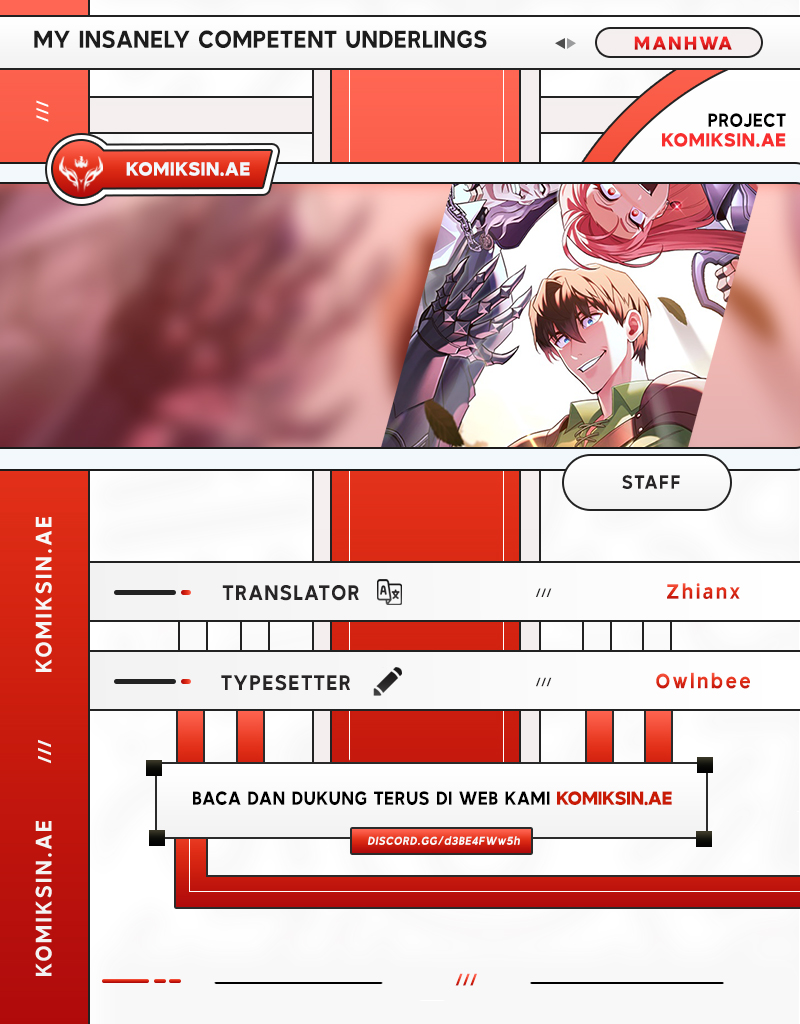 My Insanely Competent Underlings Chapter 62 Bahasa Indonesia