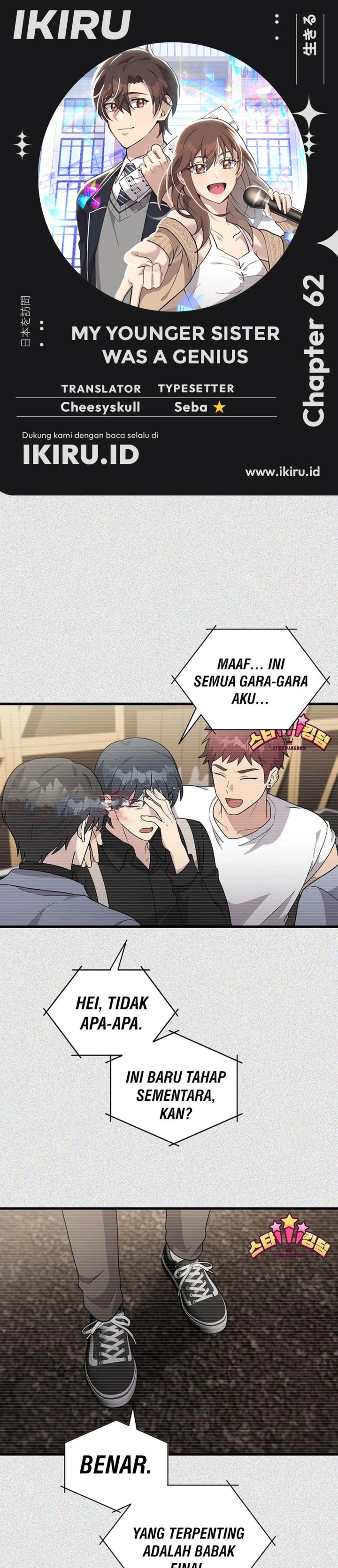 My Younger Sister Was a Genius Chapter 62 Bahasa Indonesia