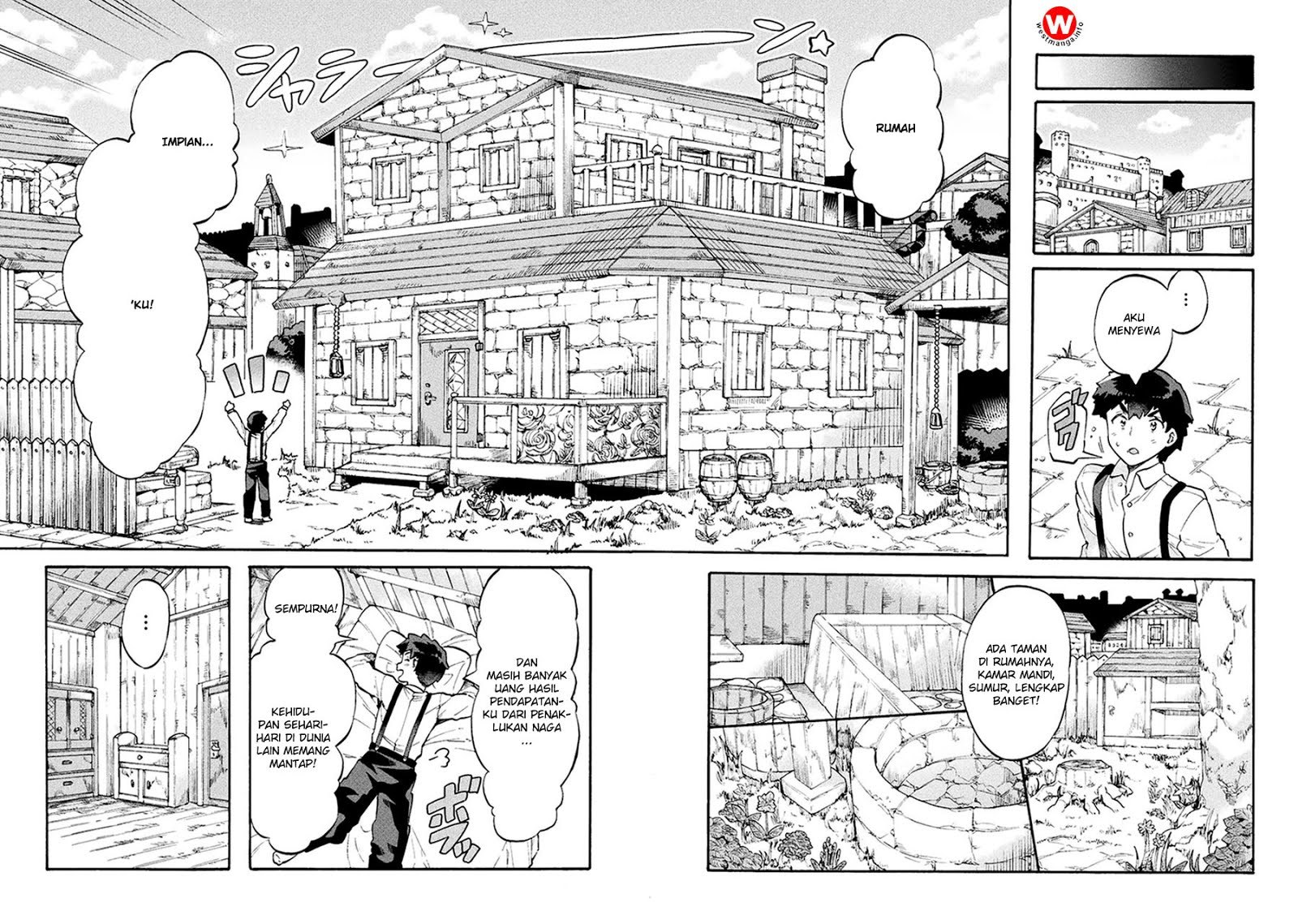 NEET dakedo Hello Work ni Ittara Isekai ni Tsuretekareta Chapter 10 Bahasa Indonesia