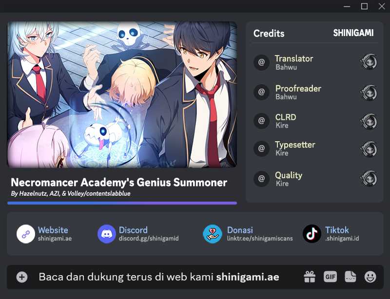 Necromancer Academy’s Genius Summoner Chapter 27 Bahasa Indonesia