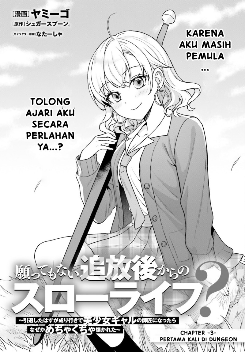 Negatte mo Nai Tsuihou Go kara no Slow Life? Intai Shita Hazu ga Nariyuki de Bishoujo Gal no Shishou ni Nattara Naze ka Mechakucha Natsukareta chapter 3