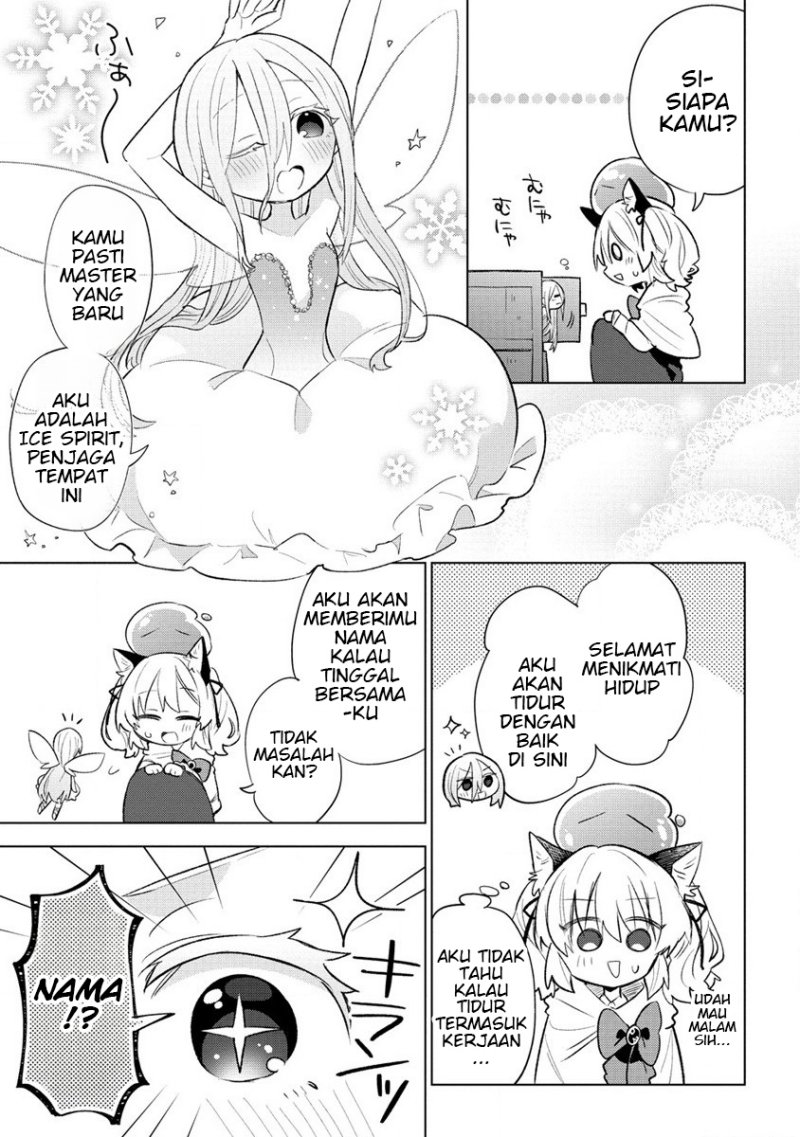 Nekomimi Shoujo wa Mori de Slow Life wo Okuritai: Mofumofu wa Shomou Shimashita ga, Seijo to ka Ouji-sama to ka wa Chuumongai desu Chapter 02.1 Bahasa Indonesia