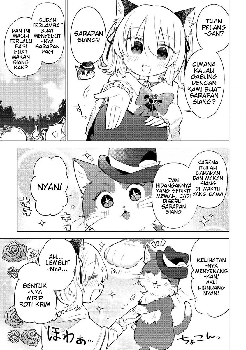 Nekomimi Shoujo wa Mori de Slow Life wo Okuritai: Mofumofu wa Shomou Shimashita ga, Seijo to ka Ouji-sama to ka wa Chuumongai desu Chapter 03.2 Bahasa Indonesia